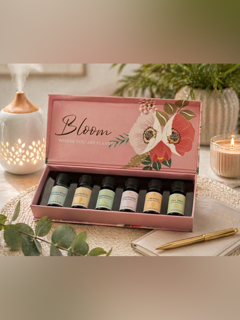 Seven Palms Aromatherapy Essential Oils Set | Spa Diffuser Oils Relaxation Kit